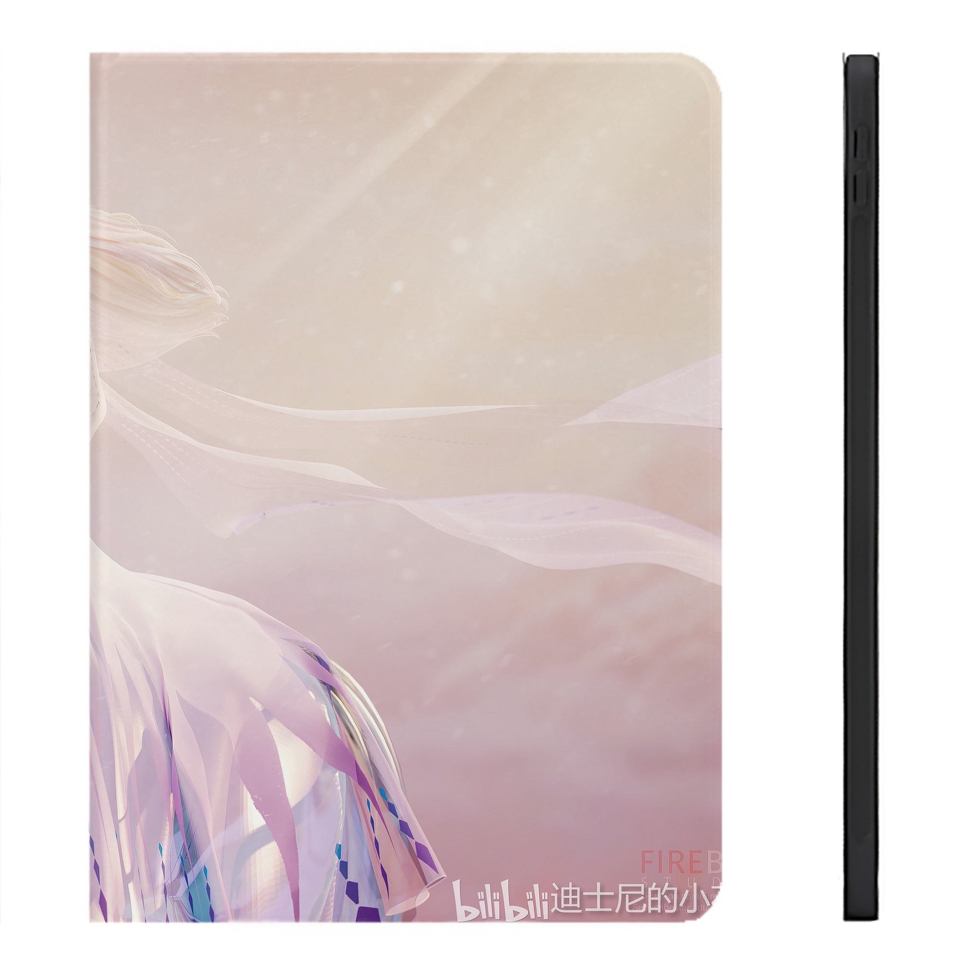 （画像用） アナと雪の女王 アンナ エルサ Frozen Anna Elsa IPadケース ペンホルダー付き ブックスタイルデザイン
